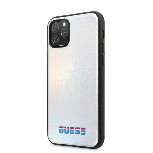 Etui GUESS Apple iPhone 11 Pro Iridescent Case Srebrny Hardcase