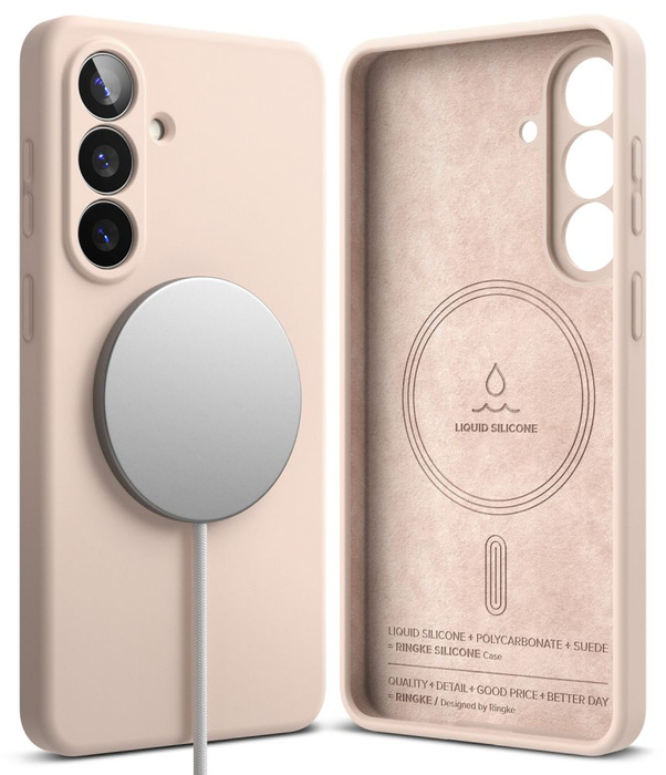 RINGKE SILICONE MAGNETIC MAGSAFE GALAXY S26+ PLUS PINK SAND