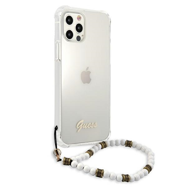 Etui GUESS Apple iPhone 12 Pro Max White Pearl Bezbarwny Hardcase