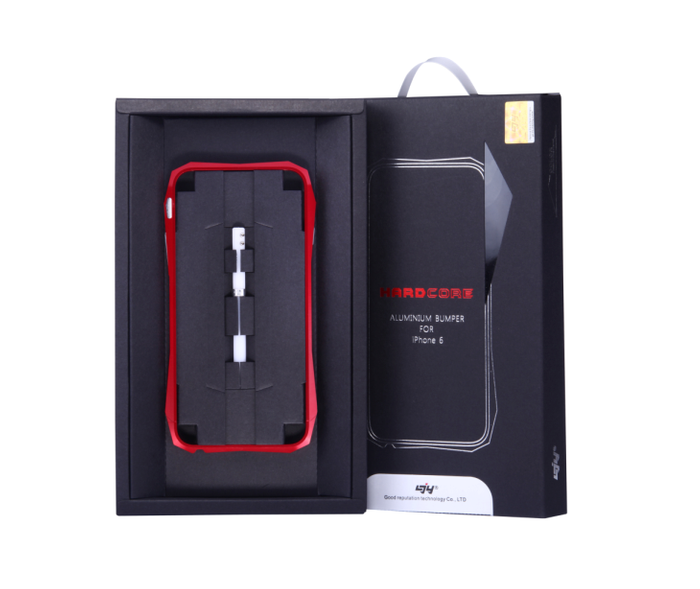 Etui LJY Hardcore iPhone 6 Aluminium Bumper Ramka Złoty