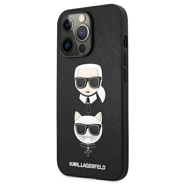 Etui KARL LAGERFELD Apple iPhone 13 Pro Book Saffiano Karl & Choupette Czarny Case