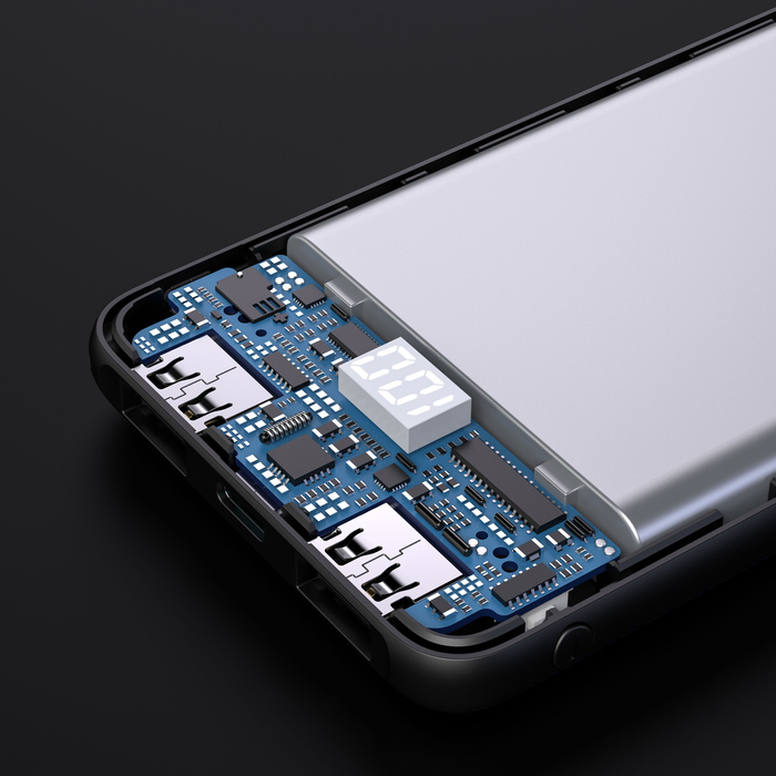 VEGER powerbank 10000 mAh PD QC3.0 2A 20W L10S (W1105PD) biały