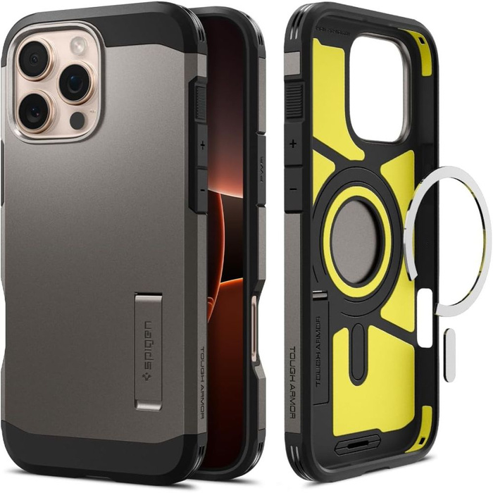 ETUI SPIGEN TOUGH ARMOR MAG MAGSAFE IPHONE 16 PRO MAX GUNMETAL