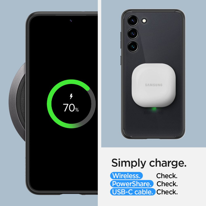 Etui Spigen Ultra Hybrid Galaxy S23 Frost Black Case