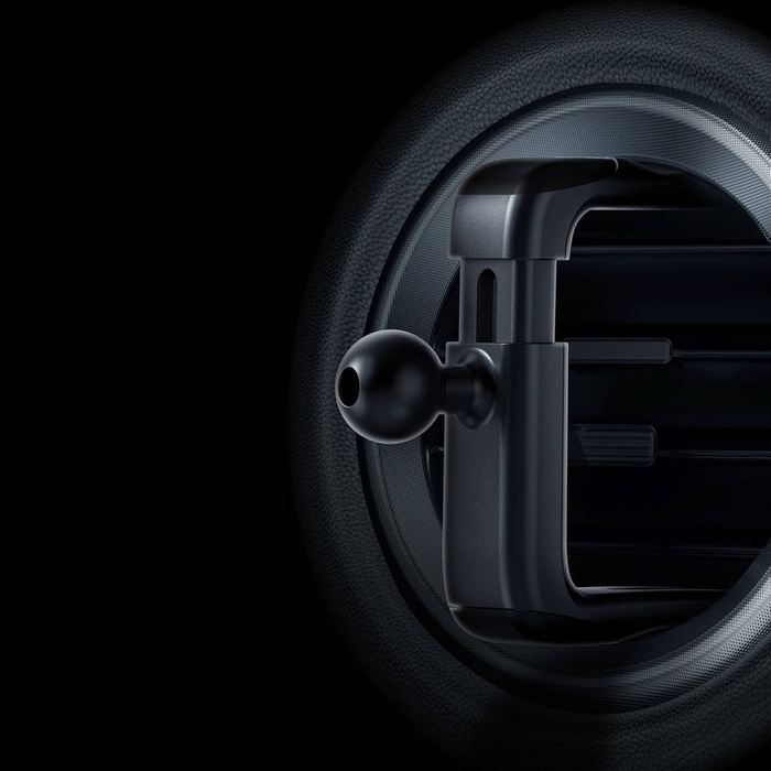 Baseus Metal AgeⅡ uchwyt grawitacyjny do okrągłej kratki nawiewu samochodowego czarny (SUJS030001)