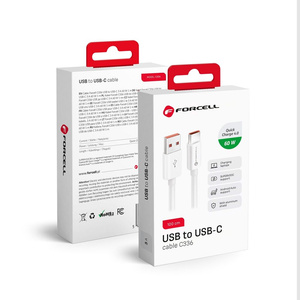 Kabel USB A do USB C Forcell F-Energy QC4.0 3A 66W 1 m C336 biały