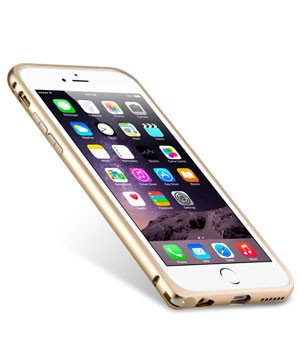 Etui iPhone 6 6S MELKCO Metalowy Bumper Gold