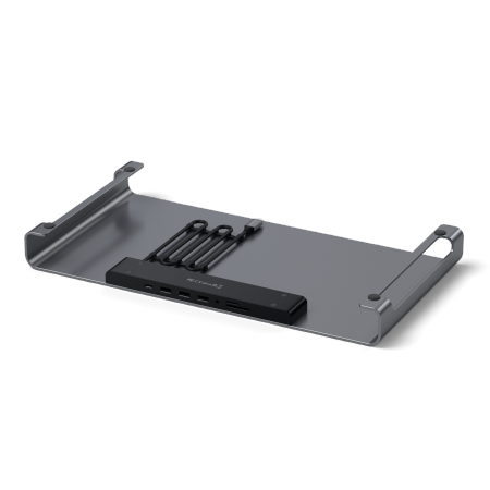Satechi USB-C Monitor Stand Hub XL - podstawka i hub do monitorów (USB-C 5Gbps, USB-A 3.0 5Gbps, czytnik kart micro/SD 104MB/S, 3,5mm jack) (space gray)