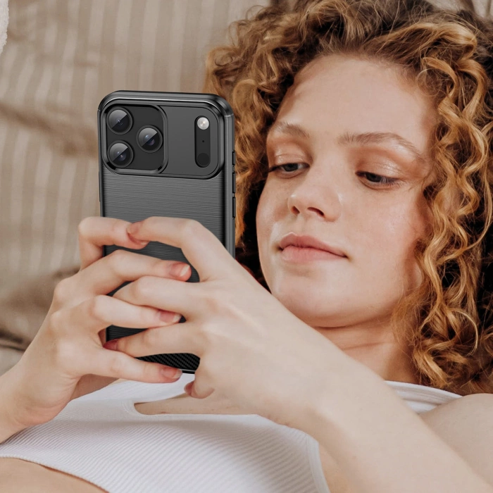 Etui Carbon Case iPhone 17 Pro Max Czarne