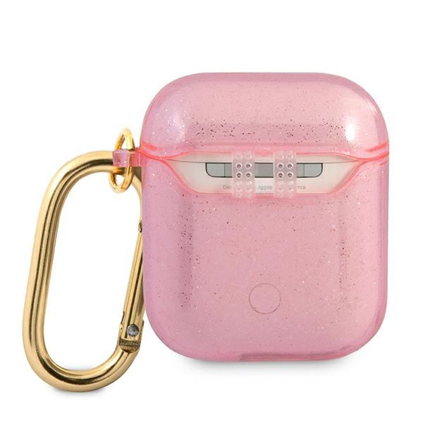Etui GUESS Apple AirPods Glitter Collection Różowy Case