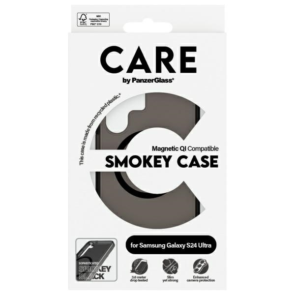 CARE by PanzerGlass Flagship QI Case Sam  S24 Ultra dymny/smoke 1158