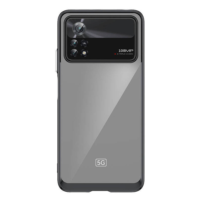 Outer Space Case etui Xiaomi Poco X4 Pro 5G pokrowiec z elastyczną ramką czarne