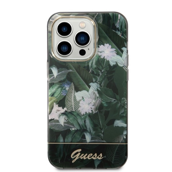 Etui GUESS Apple iPhone 14 Pro Max Jungle Collection Zielony Hardcase
