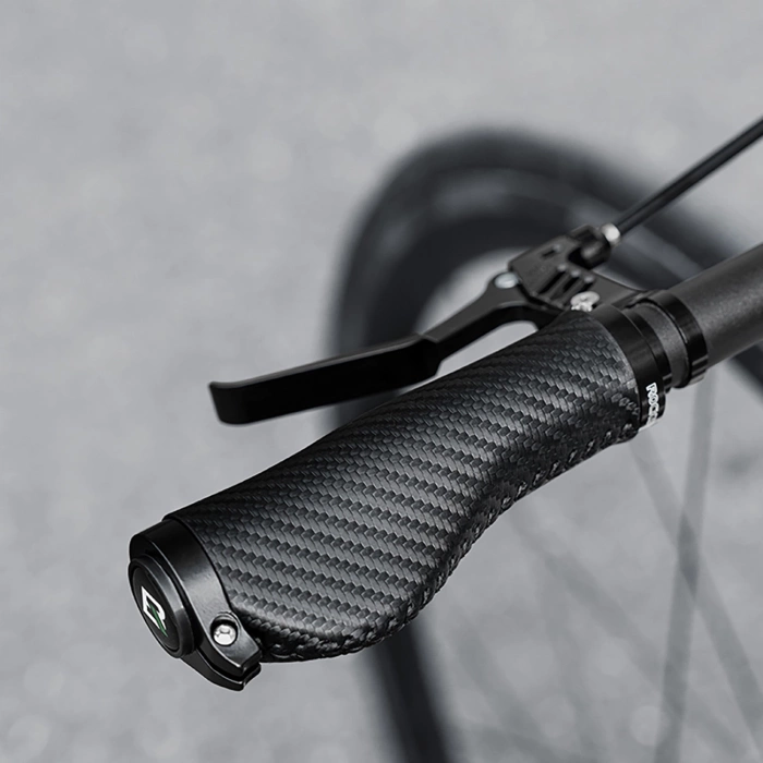 Gripy rowerowe Rockbros skręcane chwyty ergonomiczne antypoślizgowe - czarne