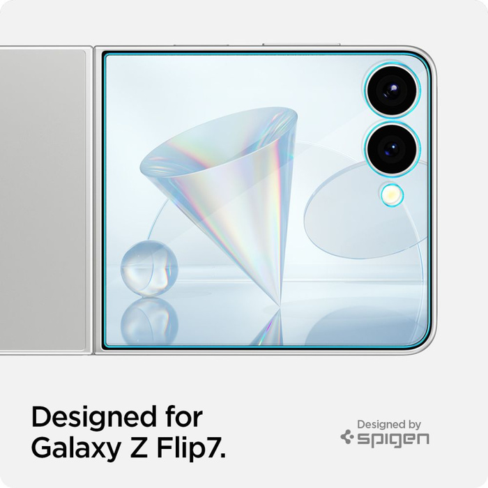 SZKŁO HARTOWANE SPIGEN SAMSUNG GALAXY Z FLIP 7 GLAS.TR ”EZ FIT” HD CLEAR