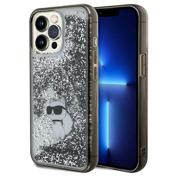 Etui Karl Lagerfeld KLHCP13LLKCNSK iPhone 13 Pro / 13 6.1" transparent hardcase Liquid Glitter Choupette Case