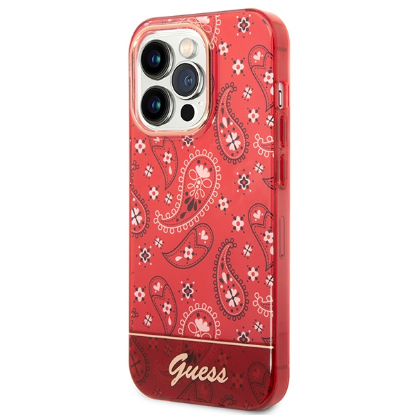 Etui GUESS Apple iPhone 14 Pro Max Bandana Paisley Czerwony Hardcase