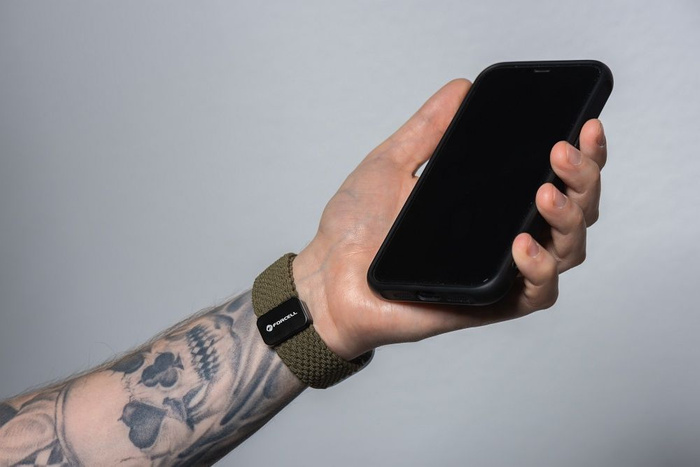 FORCELL F-DESIGN FA02 pasek magnetyczny nylonowy do APPLE Watch 38 / 40 / 41 mm ciemny oliwkowy