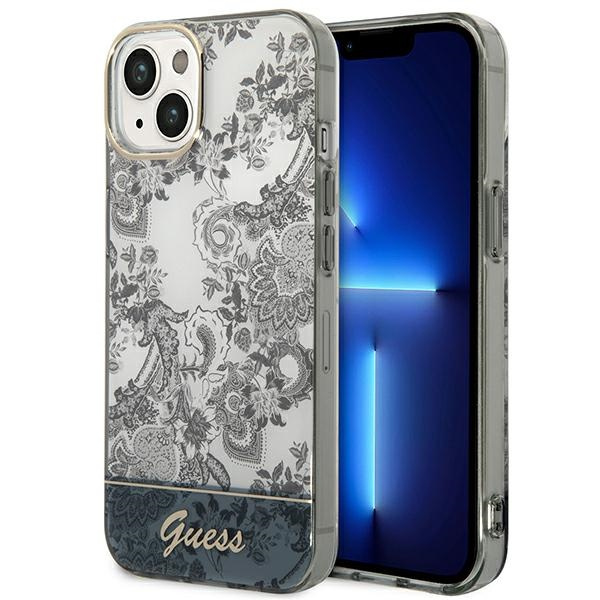 Etui GUESS Apple iPhone 14 Plus Porcelain Collection Szary Hardcase
