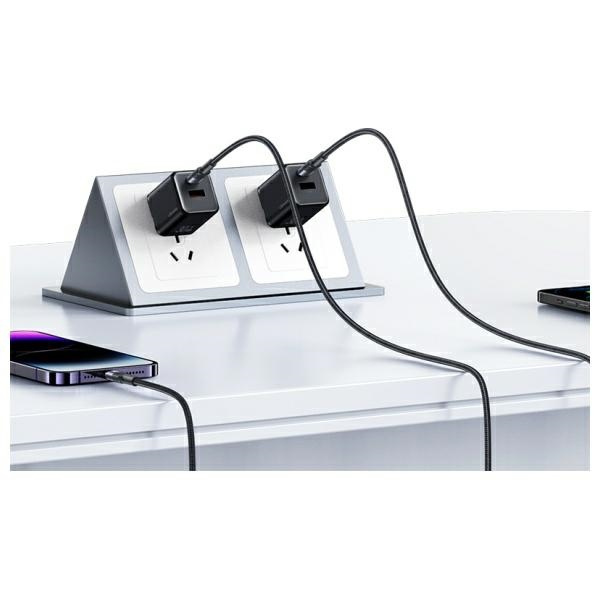 USAMS Kabel USB-C na Lightning 30W 1.2m   Aluminum Alloy Data Cable SY Series SJ729USB01 (US-SJ729)