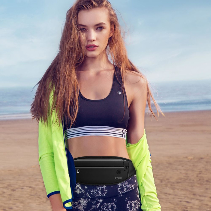 TECH-PROTECT M7 UNIVERSAL SPORT WAIST BAG BLACK