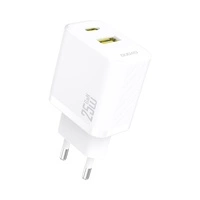 Ładowarka Dudao A26T GaN 25W USB-A, USB-C - biała