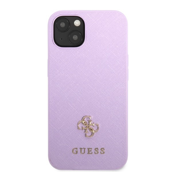 Etui Guess Guhcp13sps4mu iPhone 13 Mini 5,4" Purpurowy/purple Hardcase Saffiano 4g Small Metal Logo Case