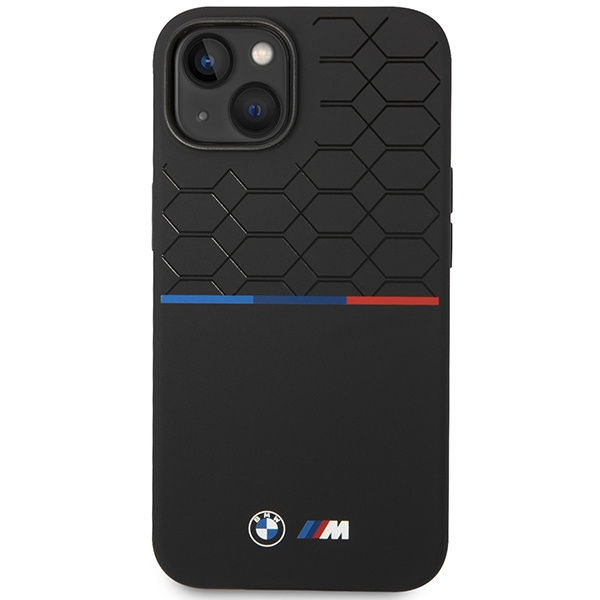 Etui Bmw Bmhmp15s22smpk Iphone 15 / 14 / 13 6.1" Czarny/black Hardcase M Silicone Pattern Magsafe Case