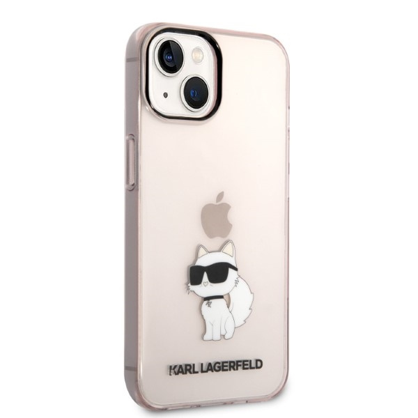 Etui KARL LAGERFELD Apple iPhone 14 Ikonik Choupette Różowy Hardcase
