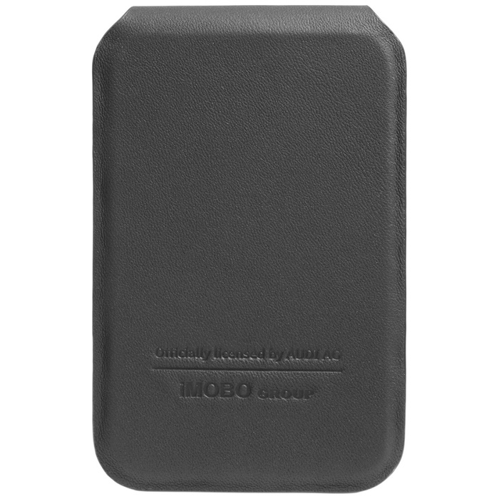 Audi Leather Wallet Card Slot Stand czarny/black MagSafe AU-MSCH-GT/D3-BK