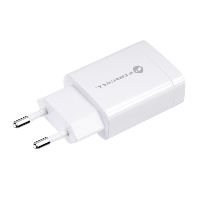 Ładowarka sieciowa do telefonu Forcell F-Energy USB A QC3.0 2,4A 18W TFK-TC-1099 biała