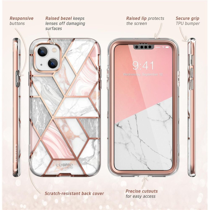 Etui Supcase Cosmo iPhone 14 Plus Marble