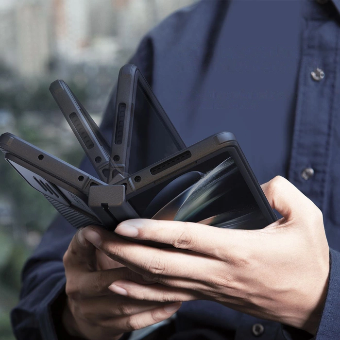 Nillkin CamShield Pro Case (simple) etui Samsung Galaxy Z Fold 4 pokrowiec z osłoną na aparat czarne