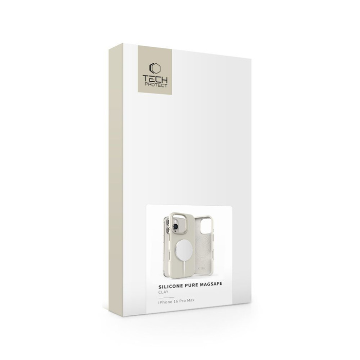 TECH-PROTECT SILICONE PURE MAGSAFE IPHONE 16 PRO MAX COSMIC LATTE