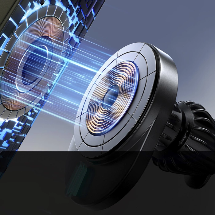 Uchwyt Joyroom JR-ZS409 magnetyczny z ładowarką indukcyjną 15W na kratkę nawiewu w samochodzie - czarny