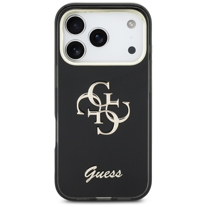 Etui Guess IML 4G Script Metal do iPhone 17 Pro czarny