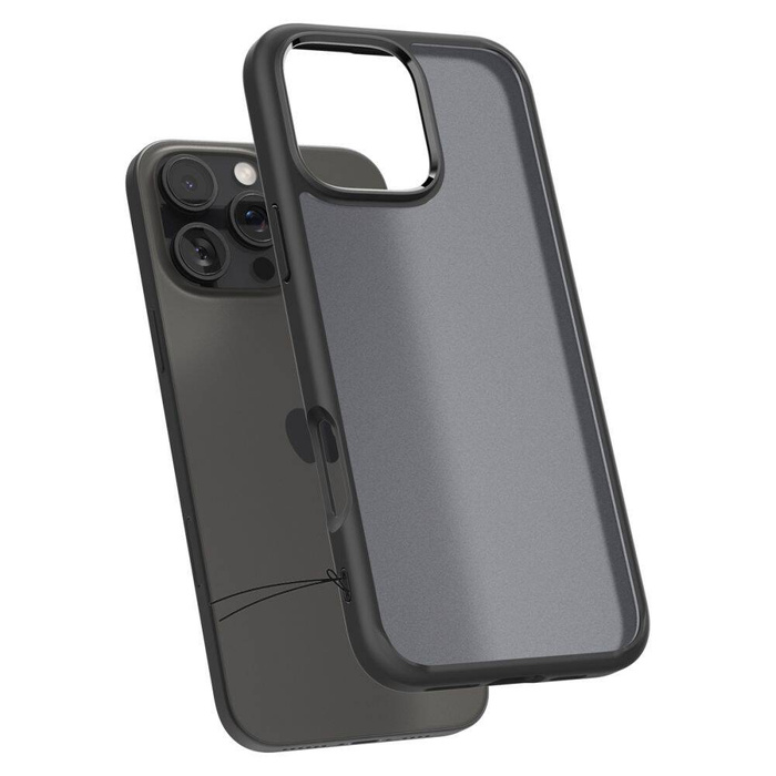 ETUI SPIGEN ULTRA HYBRID IPHONE 16 PRO FROST BLACK