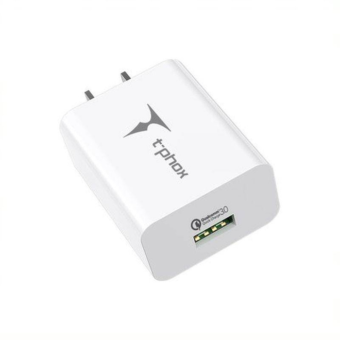 ŁAD SIEC T-PHOX TEMPO 1xUSB 18W QC 3.0 BIAŁA/WHITE