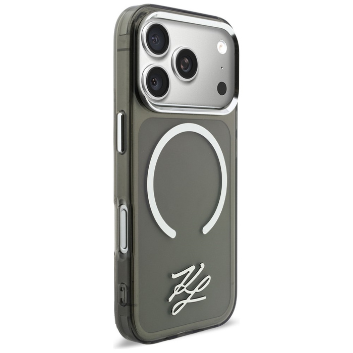 Etui Karl Lagerfeld IML KL Script Logo   MagSafe do iPhone 17 Pro Max czarny
