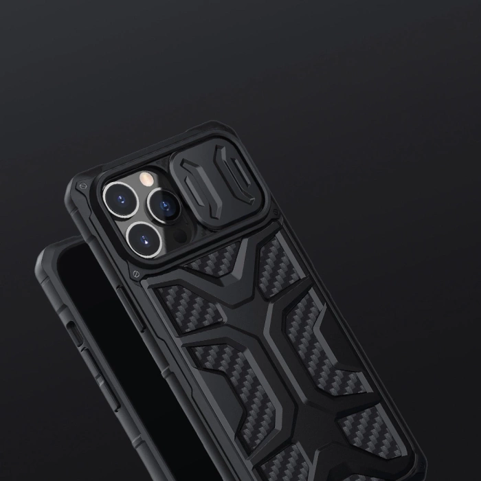 Etui Nillkin Adventurer Case etui do iPhone 13 Pro Max pancerny pokrowiec z osłoną na aparat czerwony