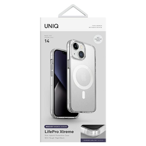 UNIQ etui LifePro Xtreme iPhone 14 6,1" Magclick Charging przeźroczysty/frost clear