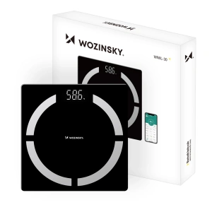 Waga łazienkowa Wozinsky WIWL-30 inteligentna Bluetooth - czarna