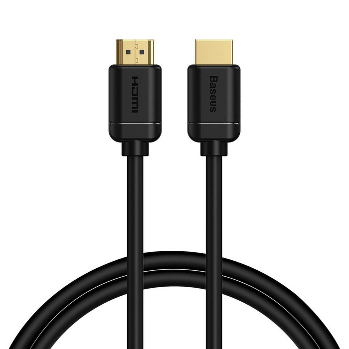 Baseus kabel przewód HDMI 2.0 4K 60 Hz 3D HDR 18 Gbps 1m czarny (CAKGQ-A01)