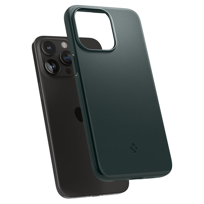 Etui iPhone 15 Pro Max Spigen Thin Fit Abyss Green