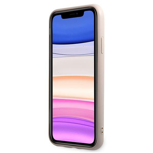Etui GUESS Apple iPhone 11 4G Stripe Collection Różowy Hardcase