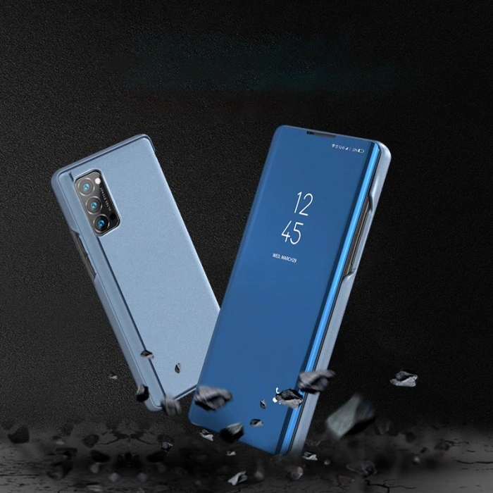 Clear View Case futerał etui z klapką Oppo Reno 5 5G / Reno 5 4G czarny