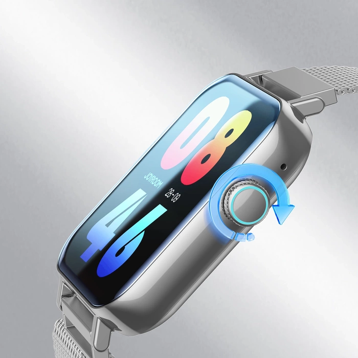 Smartwatch Joyroom JR-FT5 IP68 z funkcją odbierania połączeń - srebrny