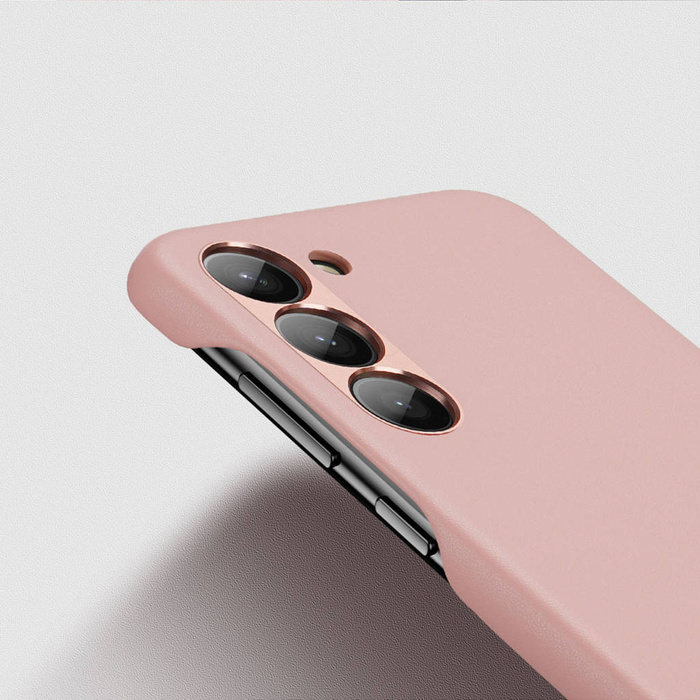 Dux Ducis Grit etui Samsung Galaxy S23 elegancki pokrowiec ze sztucznej skóry MagSafe różowe