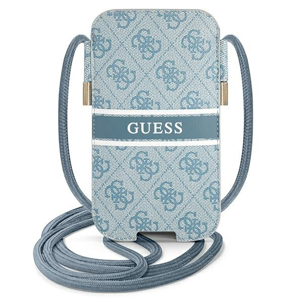 ETUI Torebka GUESS Apple iPhone 12 12 Pro 4G Stripe Niebieski Hardcase