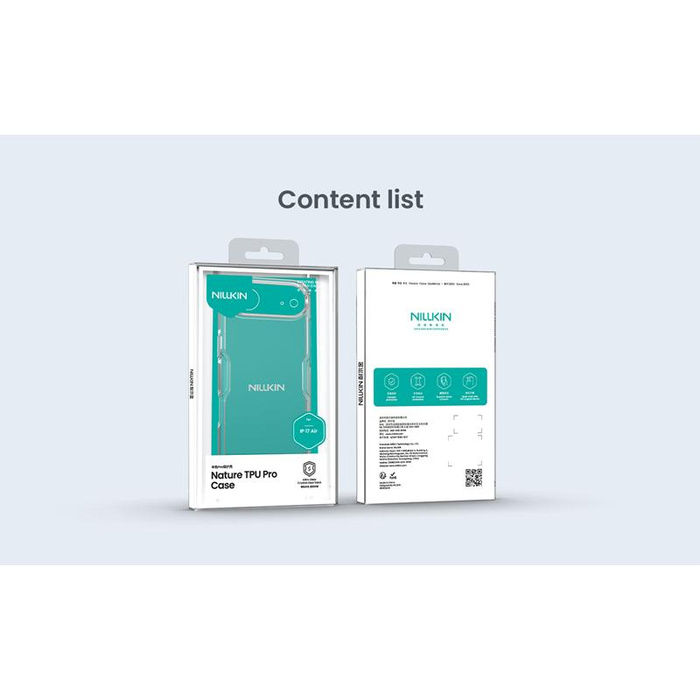 NILLKIN NATURE PRO IPHONE 17 Air CLEAR / PRZEŹROCZYSTY